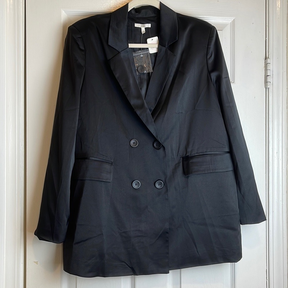 Silk blazer dress